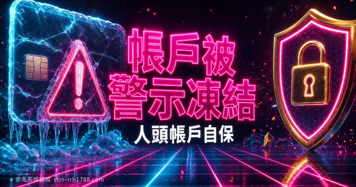 娛樂城帳戶被銀行警示凍結怎麼辦?人頭帳戶自保懶人包