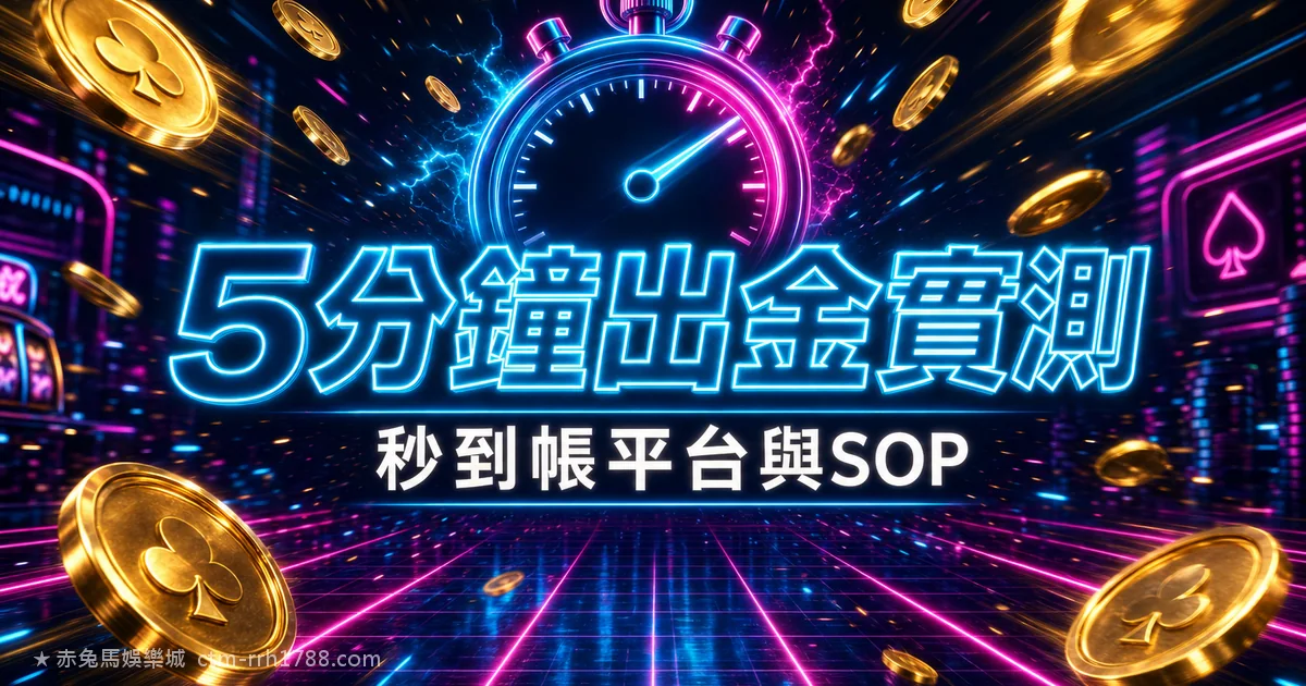娛樂城 5 分鐘出金實測:2026 秒到帳平台 + 提領 SOP