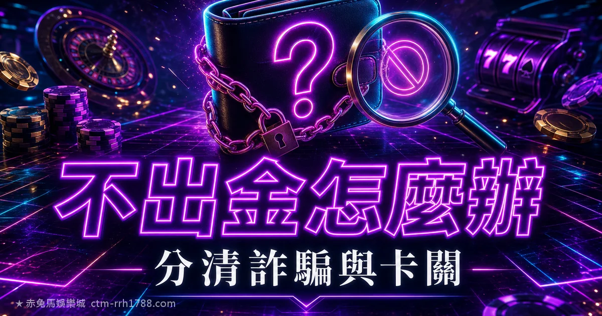 娛樂城不出金怎麼辦?先分清詐騙與正常卡關