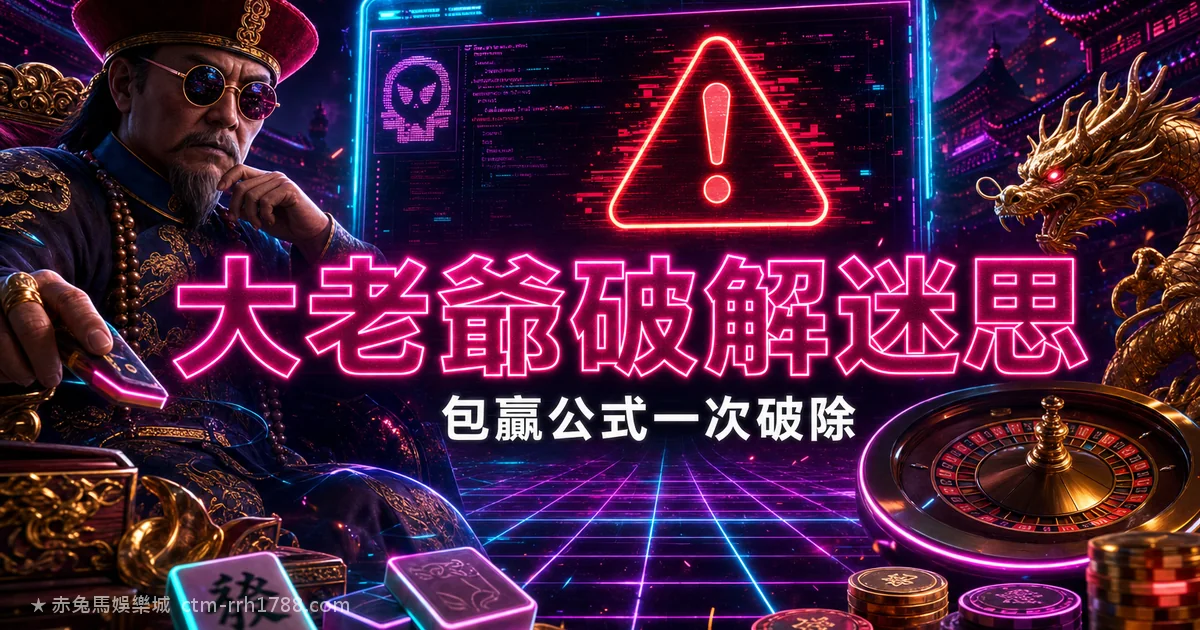 大老爺娛樂城破解程式、包贏公式是真的嗎?一次破除迷思