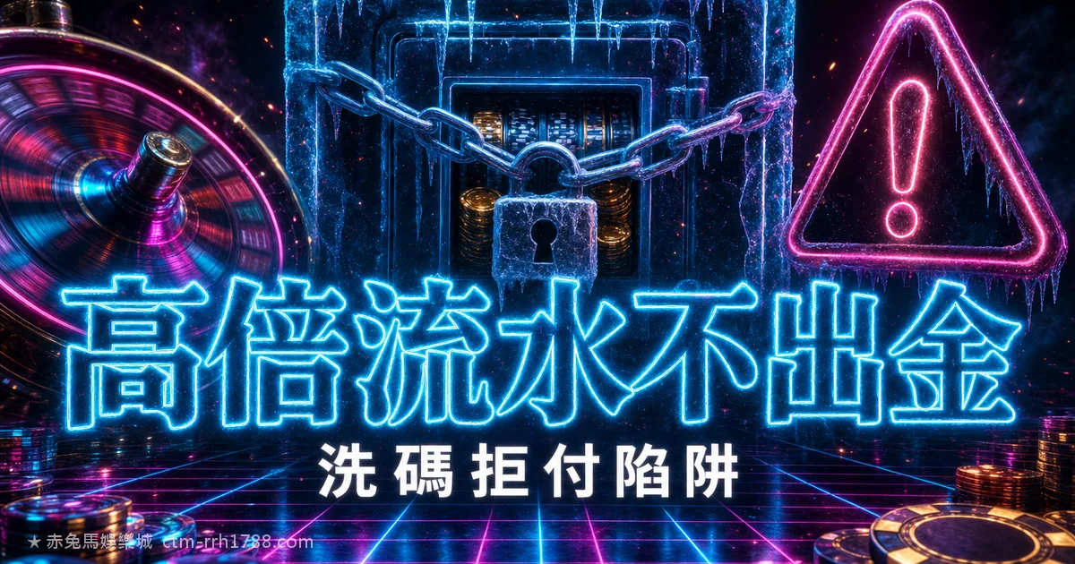 高倍流水不出金陷阱|20倍洗碼拒絕出金怎麼看穿