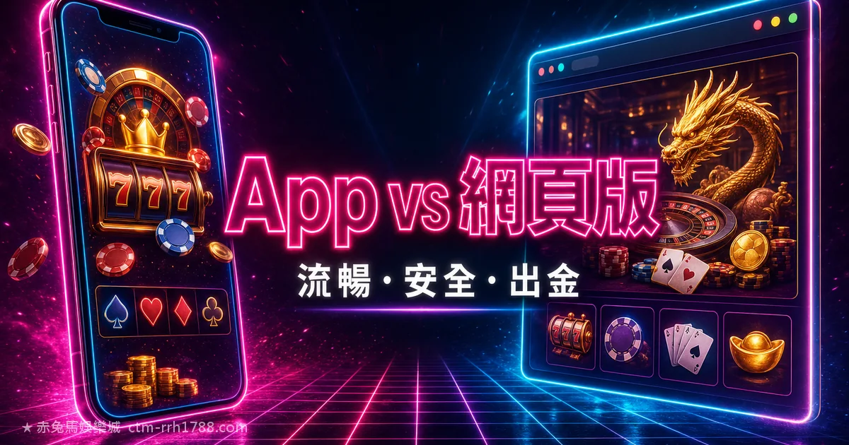 娛樂城 App vs 網頁版：流暢度、安全性、出金速度全面比較