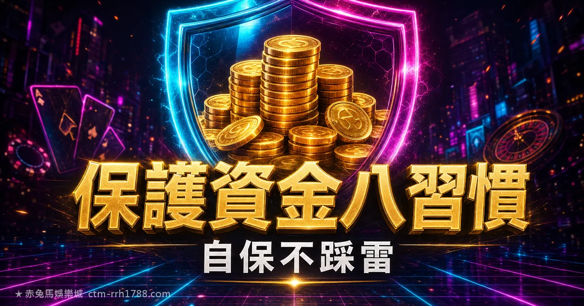 玩娛樂城保護資金的 8 個習慣|自保不踩雷