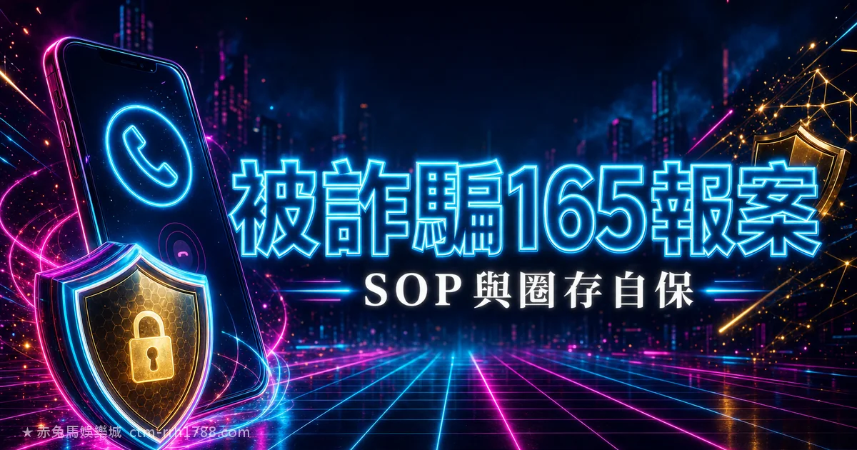 被娛樂城詐騙怎麼辦?165報案完整SOP與圈存自保