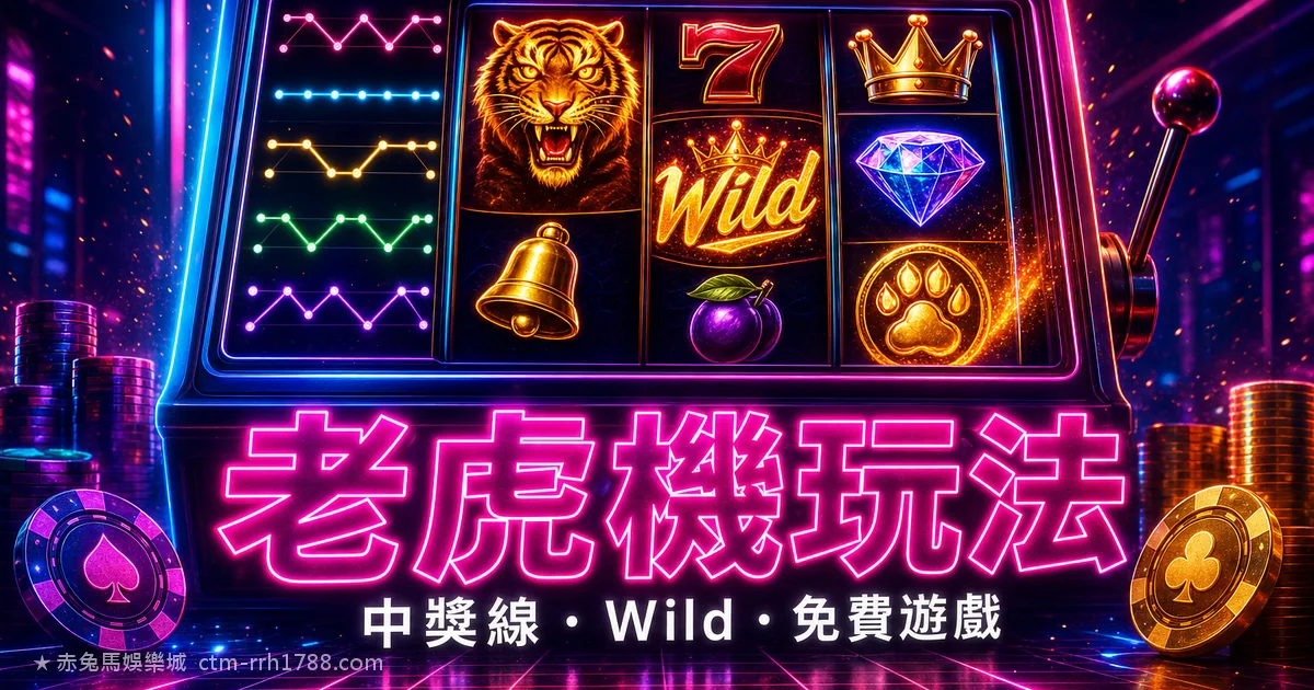 老虎機玩法與機制完整教學：中獎線、Wild、免費遊戲、累積彩池