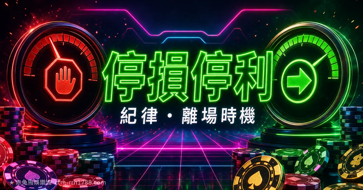 娛樂城停損停利完整教學:設好門檻、克服凹單心魔