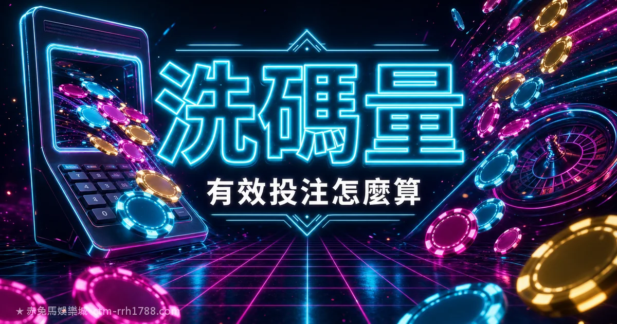洗碼量/打碼量/有效投注是什麼?完整解析怎麼算、哪些注不算